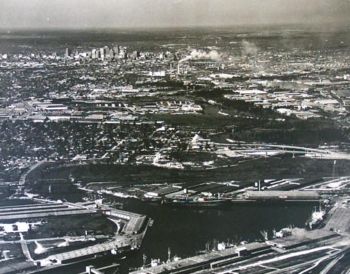 Ship Channel Turning Basin 1949 - Houston, Texas